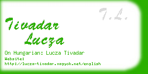 tivadar lucza business card